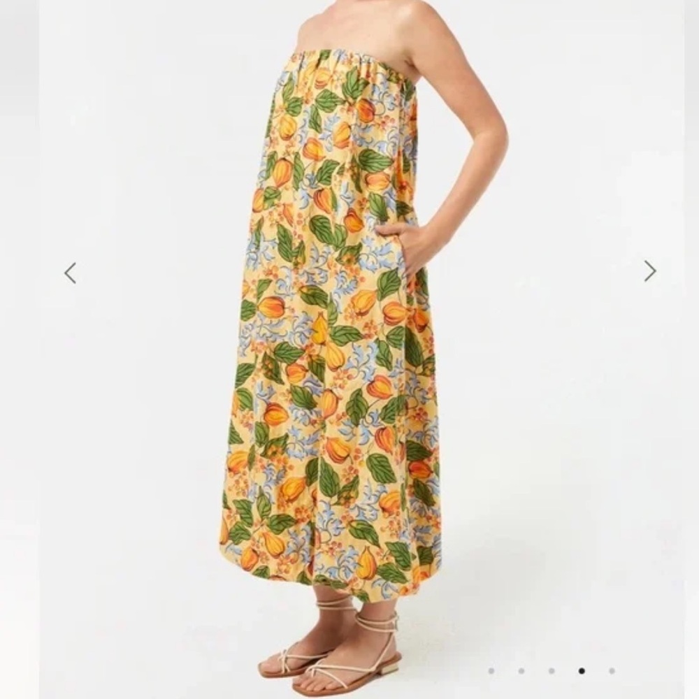 RHODE Tatum Midi Dress in Capri Orchard